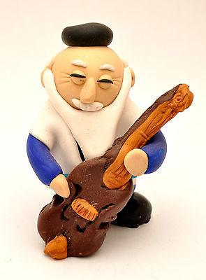 Little Jewish Figure Made of Clay Hand Made Art Designed #2 - Spring Nahal