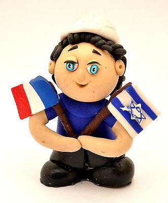 Little Jewish Figure Made of Clay Hand Made Art Designed #3 - Spring Nahal