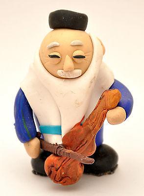 Little Jewish Figure Made of Clay Hand Made Art Designed #4 - Spring Nahal