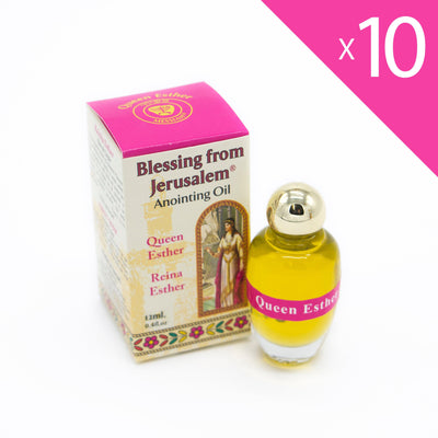 Lot of 10 x Anointing Oil Queen Esther 12ml - 0.4oz (10 bottles) - Spring Nahal
