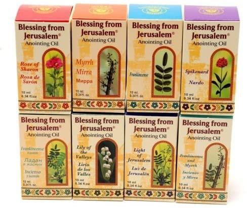 Lot Of 8 x Anointing Oil 10 ml.From Holyland Jerusalem.jpg