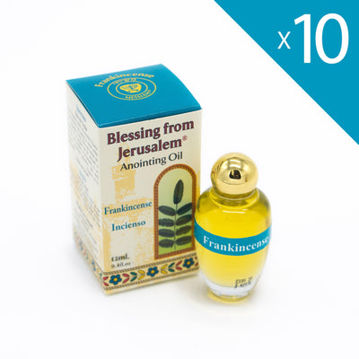 Lot of x 10 Anointing Oil Frankincense 12ml - 0.4oz (10 bottles) - Spring Nahal