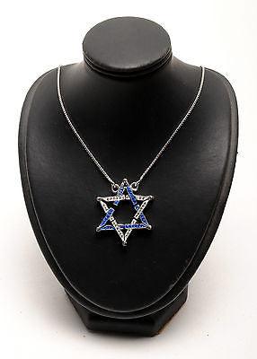 Magen David Pendant Mix Color Gemstone Sterling Silver 925 #3 - Spring Nahal