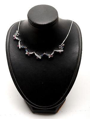 Magen David Pendant Mix Color Gemstone Sterling Silver 925 #3 - Spring Nahal