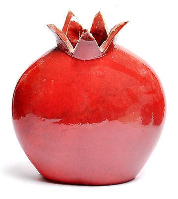 Medium Size Of Red Pomegranate Hands Made Art Ceramic - Spring Nahal