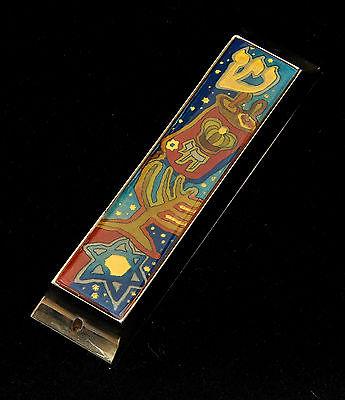 Mezuzah In Gold Plated Matal Made.#4 - Spring Nahal