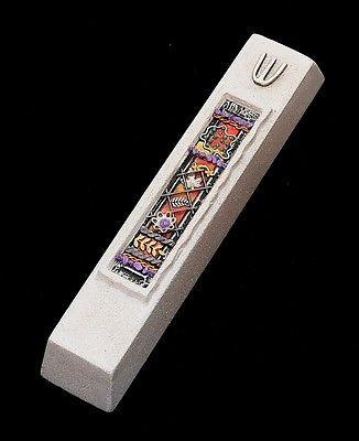 Mezuzah Made in Jerusalem Cast Stone By Shulamit Kanter Art Design #33 - Spring Nahal
