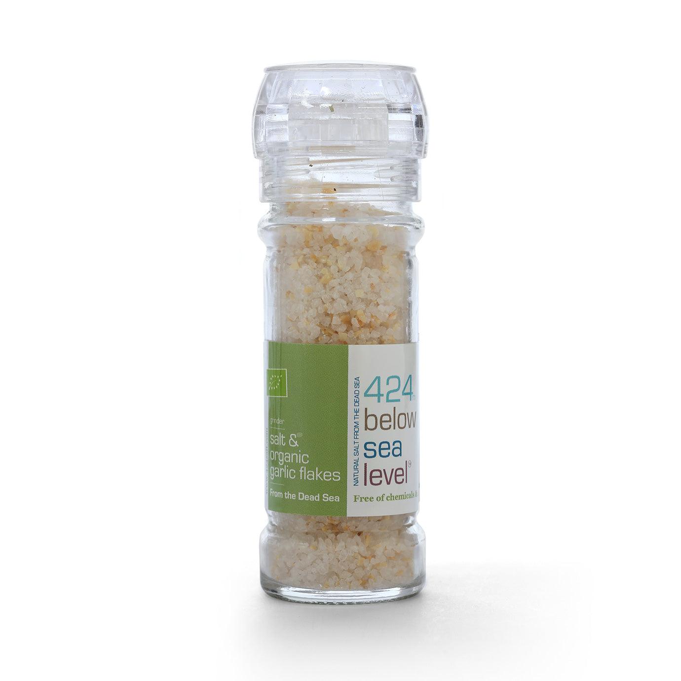 Organic Garlic Salt from The Dead Sea 110 gram - Spring Nahal