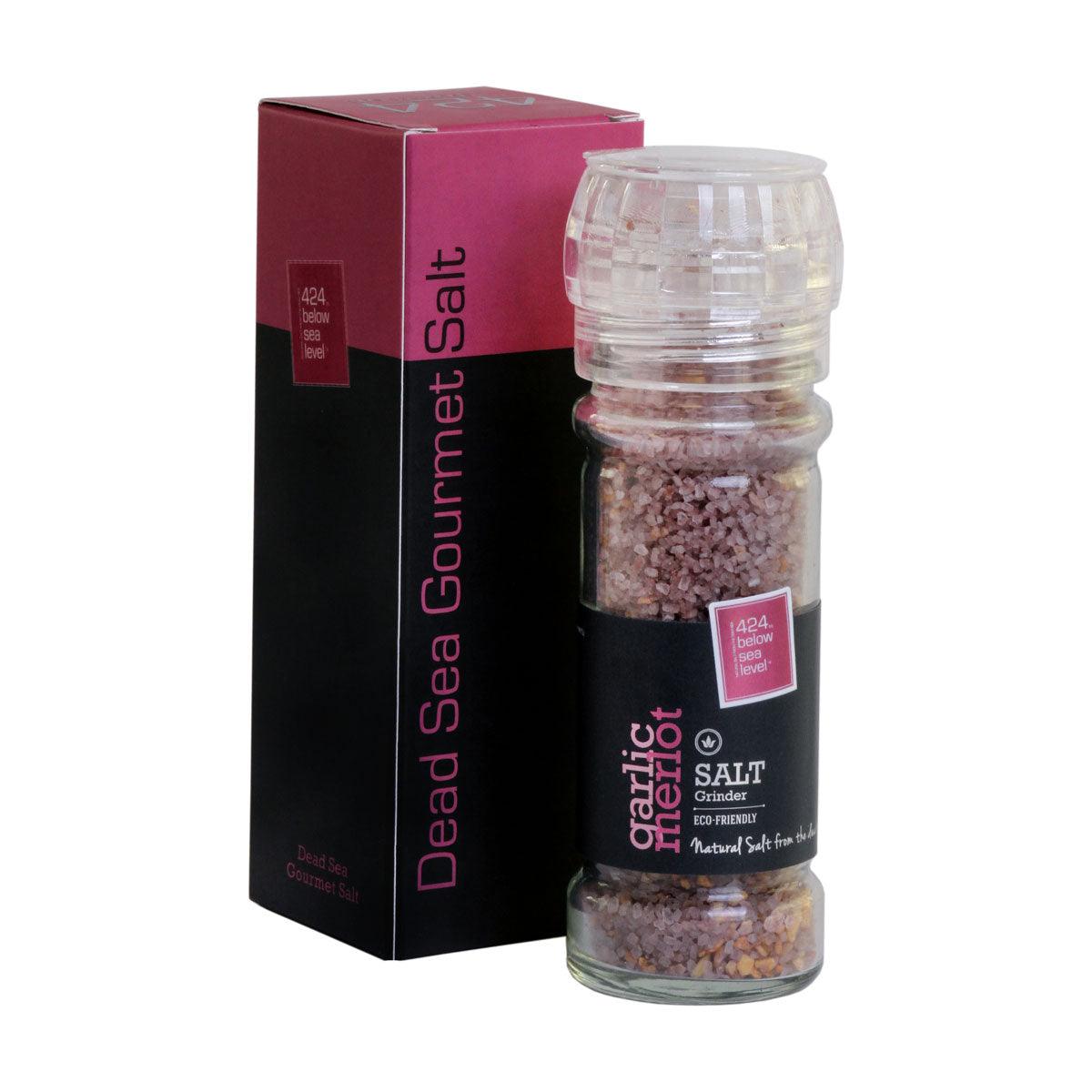 Platinum Merlot & Garlic Salt From The Dead Sea 3.87oz / 110 grams - Spring Nahal