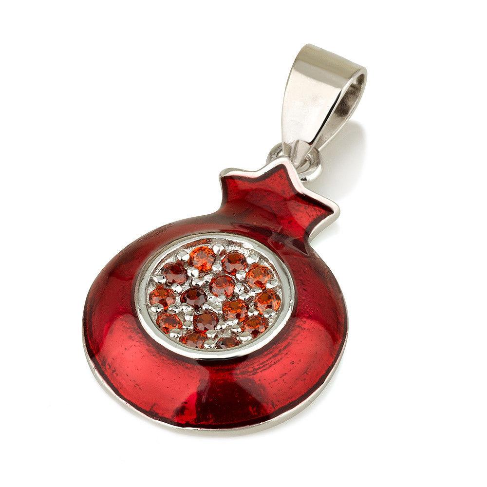Pomegranate Pendant With Sterling Silver 925 Necklace - Spring Nahal