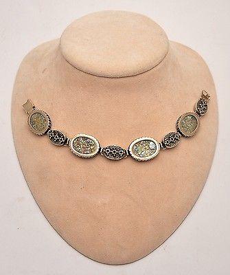 Roman Glass Bracelet Authentic & Luxurious With Certificate Sterling Silver 925 - Spring Nahal