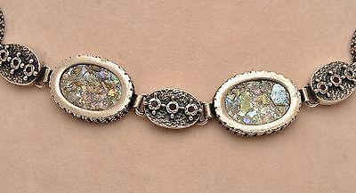 Roman Glass Bracelet Authentic & Luxurious With Certificate Sterling Silver 925 - Spring Nahal