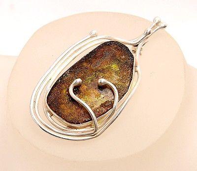 Roman Glass Clothes Pin Sterling Silver 925 Hand Made With Certificate - Spring Nahal