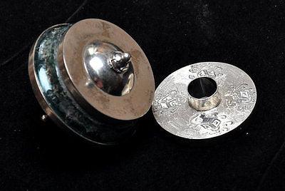 Roman Glass Hanukkah Dreidel Hand Made Sterling Silver Certificate Large Size #2 - Spring Nahal