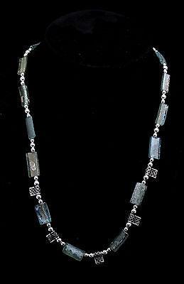 Roman Glass Necklace Sterling Silver 925 Authentic & Luxurious with Certificate. - Spring Nahal