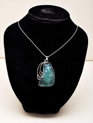Roman Glass Pendant Necklace Authentic&Luxurious Sterling Silver Certificate #7 - Spring Nahal