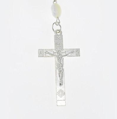 Rosaries & Cross In white From The Holy Land Jerusalem - Spring Nahal