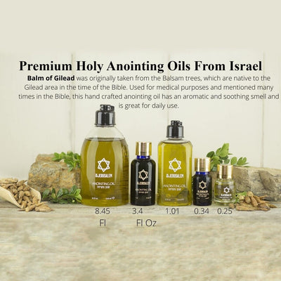 Prince of Peace Anointing Oil from Israel, Holy Spiritual Oils Bottles from Jerusalem Blessed, Handmade with Natural Ingredients and Blessed for Ceremony, Religious Use, 0.34 Fl Oz - 10 ml.