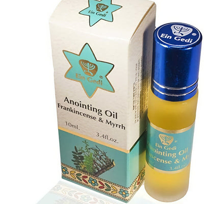 Roll On Anointing Oil Frankincense and Myrrh 10 ml / 0.34 Fl. Oz. From Holyland Jerusalem