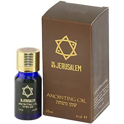 The New Jerusalem Anointing Oil Hand-Crafted from The Holy Land - Pure Natural Ingredients Essential Oil - Temple Incense, Ceremony, Spiritual Use