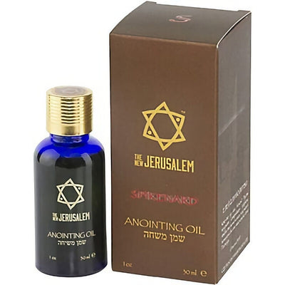 The New Jerusalem Anointing Oil Hand-Crafted from The Holy Land - Pure Natural Ingredients Essential Oil - Temple Incense, Ceremony, Spiritual Use