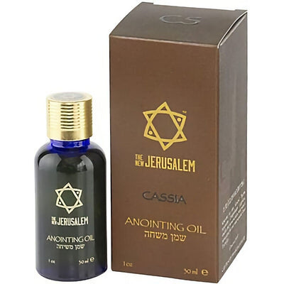 The New Jerusalem Anointing Oil Hand-Crafted from The Holy Land - Pure Natural Ingredients Essential Oil - Temple Incense, Ceremony, Spiritual Use