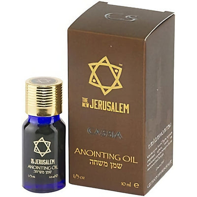 The New Jerusalem Anointing Oil Hand-Crafted from The Holy Land - Pure Natural Ingredients Essential Oil - Temple Incense, Ceremony, Spiritual Use
