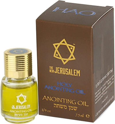 The New Jerusalem Anointing Oil Hand-Crafted from The Holy Land - Pure Natural Ingredients Essential Oil - Temple Incense, Ceremony, Spiritual Use