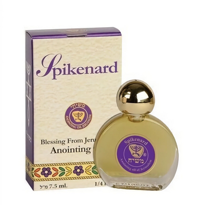 5 x Spikenard Anointing Oil 7.5 ml - 1/4oz from The Holyland Jerusalem (5 Bottles)