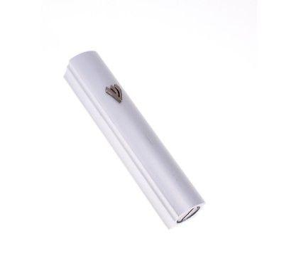 Silver Mezuzah in Silver Plated Covered With blessings Design #2 - Spring Nahal