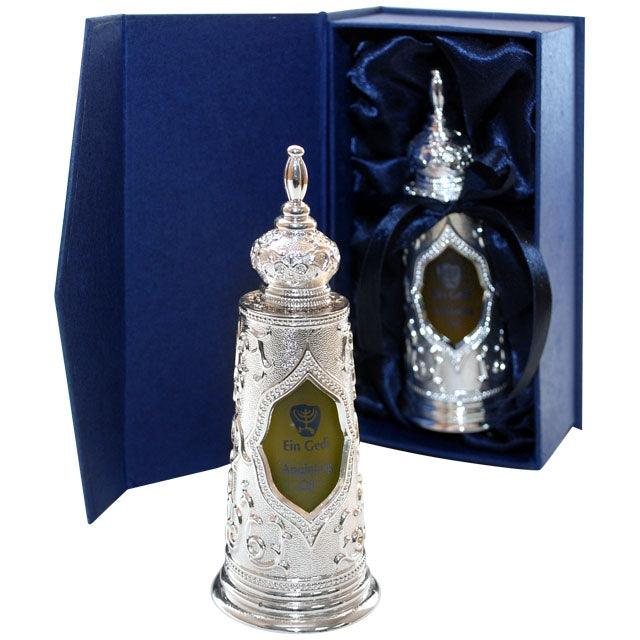 Silver Torah Scroll 'Light of Jerusalem' Anointing Oil from Israel - Spring Nahal