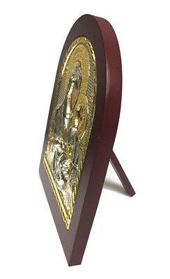 spcial price!! Virgin Mary Byzantine Icon Sterling Silver 925 Size 13x11cm - Spring Nahal