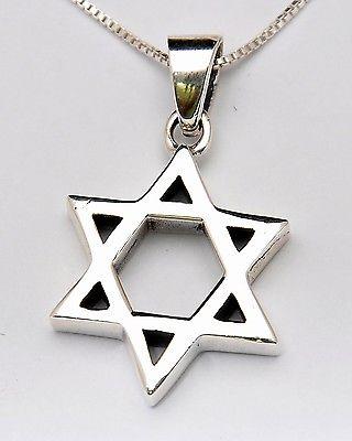 Star Of David Magen David Pendant With Chain Sterling Silver 925. - Spring Nahal