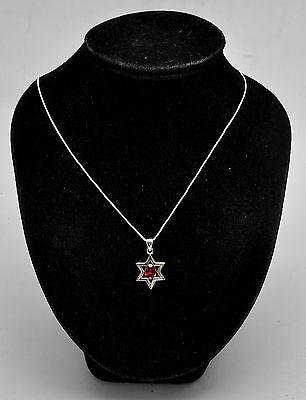 Star Of David Pendant In Purple Gemstone + 925 Sterling Silver Necklace #7 - Spring Nahal