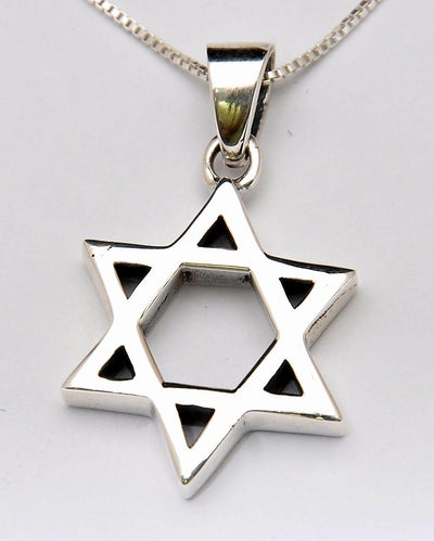 Star Of David Pendant With Chain Sterling Silver 925 - Spring Nahal