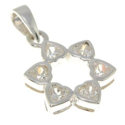Star of David Pendant With White Gemstones + 925 Sterling Silver Necklace - Spring Nahal