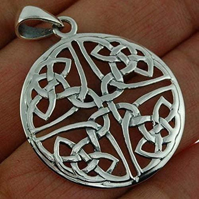 Viking Pendant 925 Silver Large Celtic Knot Handmade - Spring Nahal
